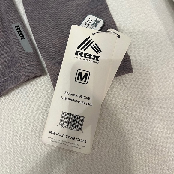 BRAND NEW RBX Active Half Zip Fleece Lined ActiveTop, Size Medium - Picture 5 of 6